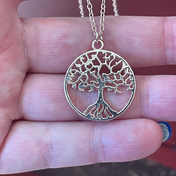 14k rose gold TREE OF LIFE necklace - Picture 8 of 8